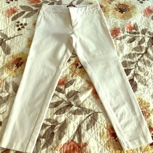 Cropped White Pants- Size 6